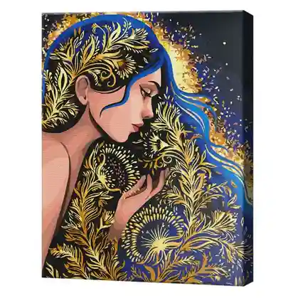 Золотая нимфа © Полина Скурихина, 40х50 см, картина по номерам