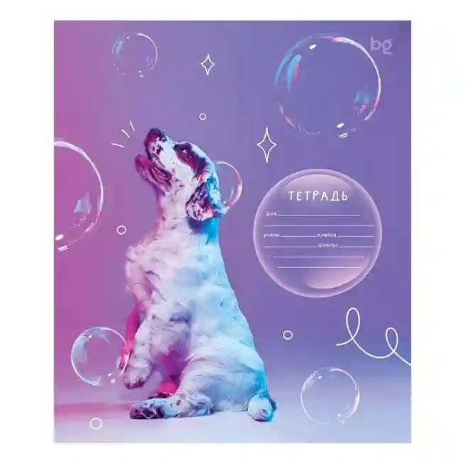 Caiet 12 foi linie oblică deasă BG "Dogs"