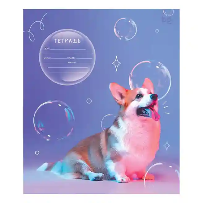 Caiet 12 foi linie oblică deasă BG "Dogs"