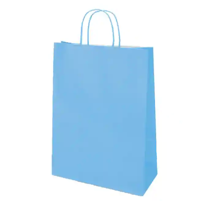 Pungă kraft 18х8х25 cm, albastru deschis