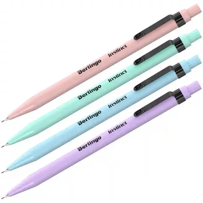 Creion mecanic Berlingo "Instinct" 0,5 mm cu radieră, assorti