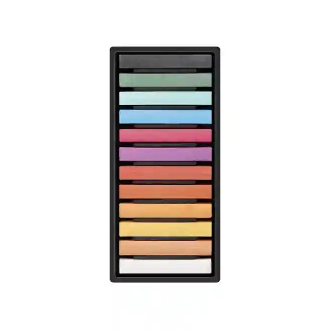 Set pasteluri moi, culori metalice, 12 bucăți, Milan Art