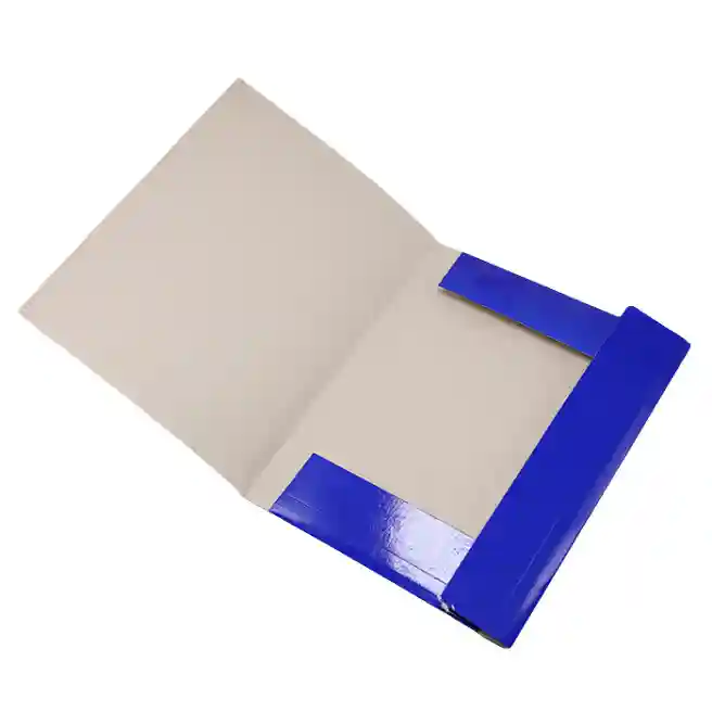 Mapă cu elastic A4, din carton, albastră