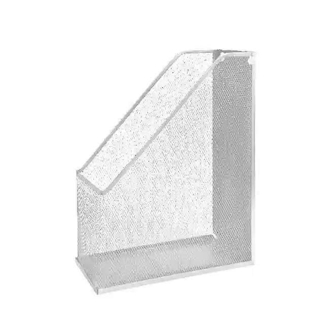 Suport vertical din metal, tip plasa, argintiu