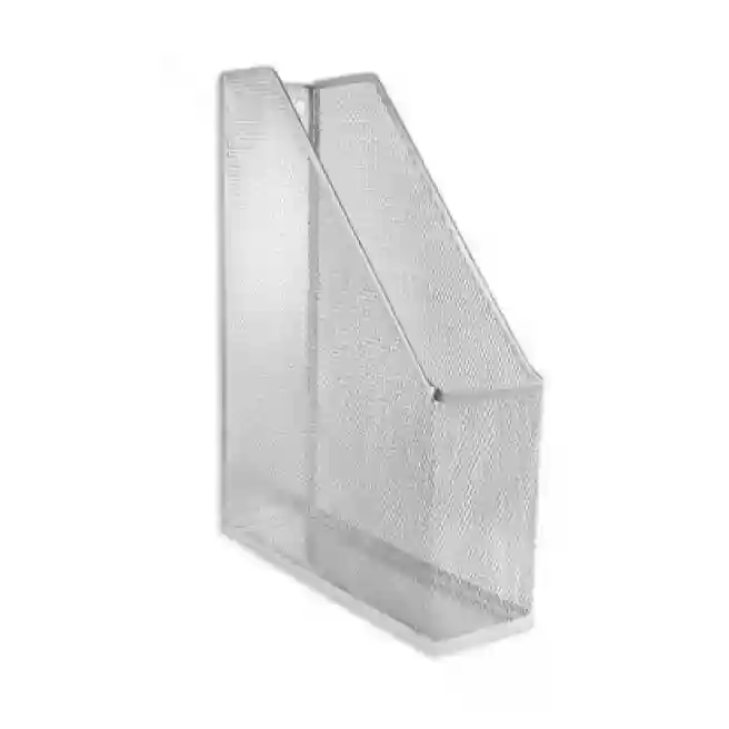 Suport vertical din metal, tip plasa, argintiu