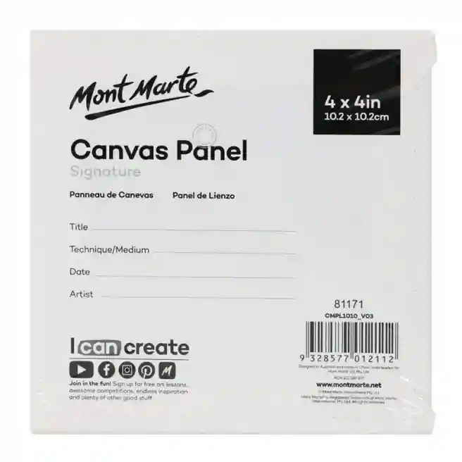 Set panou pentru pânză Pkt 5 bucăți 10.2 x 10.2 cm
