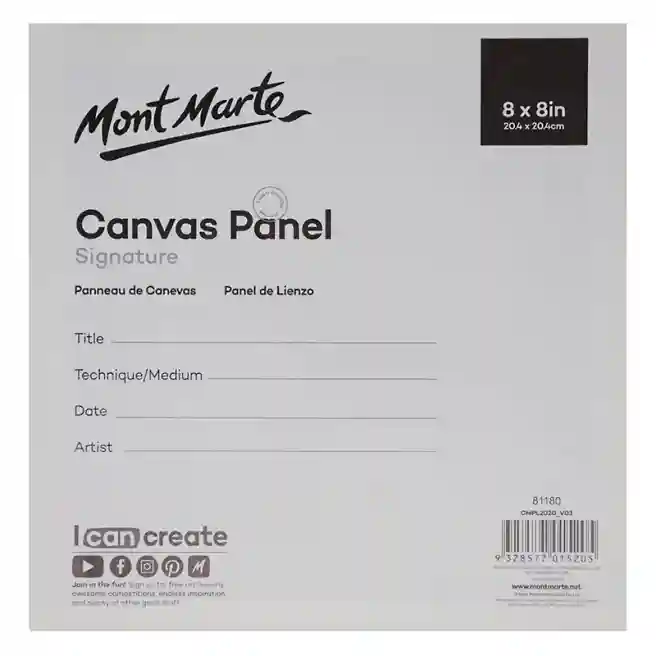Set pânză pe carton 2 Pkt 20.4x20.4 cm, 1 set = 2 bucăți