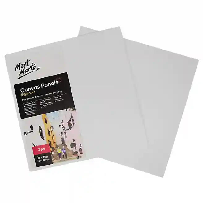 Set pânză pe carton 2 Pkt 20.4x20.4 cm, 1 set = 2 bucăți
