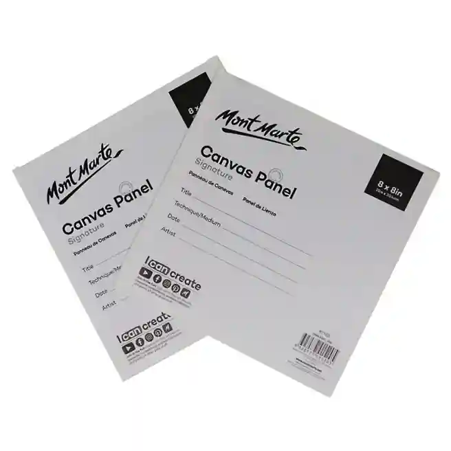 Set pânză pe carton 2 Pkt 20.4x20.4 cm, 1 set = 2 bucăți