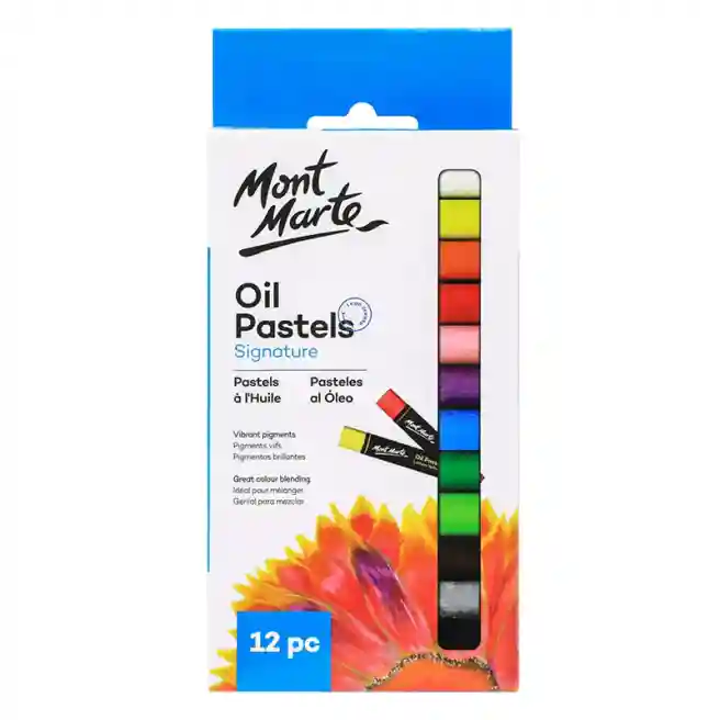 Set pasteluri uleioase Oil Pastels, 12 culori