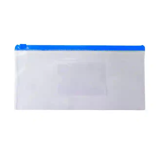 Папка-ZIP DL OfficeLine, прозрачная, глянцевая, синяя