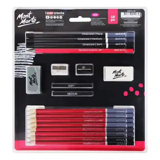 Set pentru schițe și desen Sketch & Draw 18 buc.