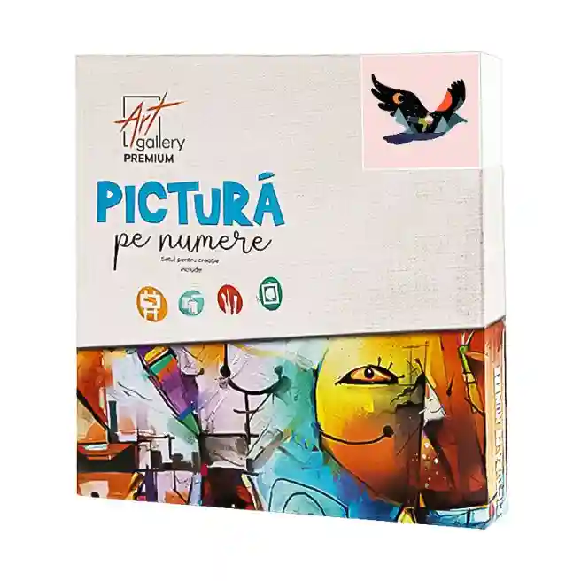 Zborul cu vultur 20x20 cm, pictură pe numere