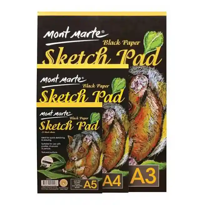 Альбом для зарисовок SketchPad А3, 25 листов, чёрный