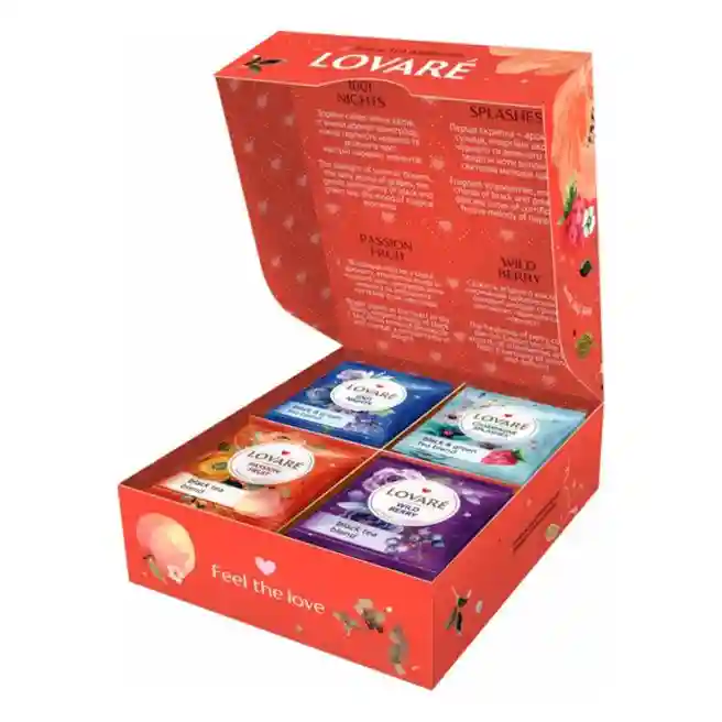 Чай LOVARE Black Assorted 32 pak, асорти черного чая