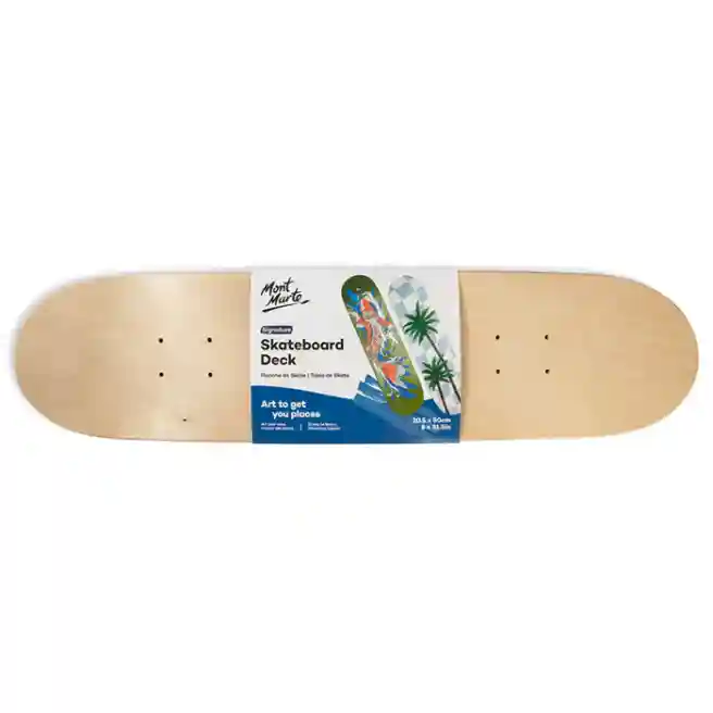 M.M. Placa de skateboard nefinisata Signature, 80 x 20 cm