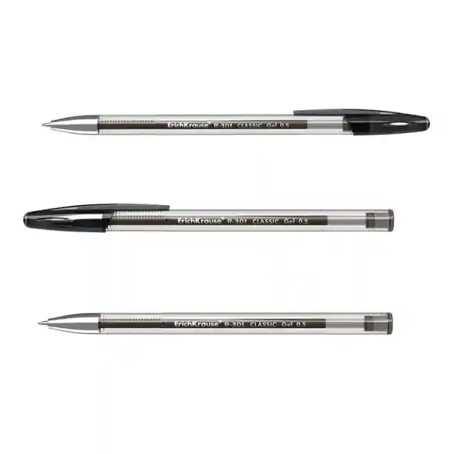 Pix cu gel ErichKrause 0,5 mm R-301 Classic, negru