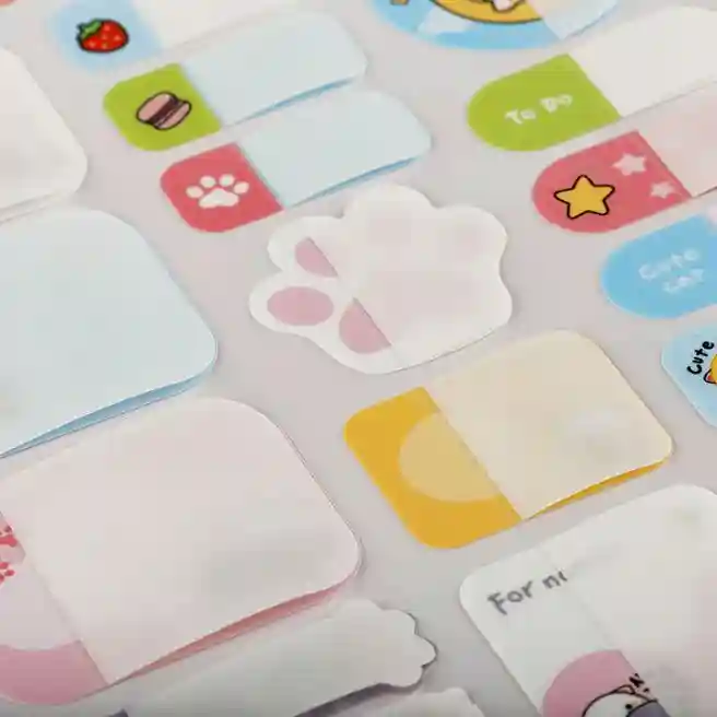 Наклейки бумажные для маркировки MESHU "Cute kittens", 11,5х20 см