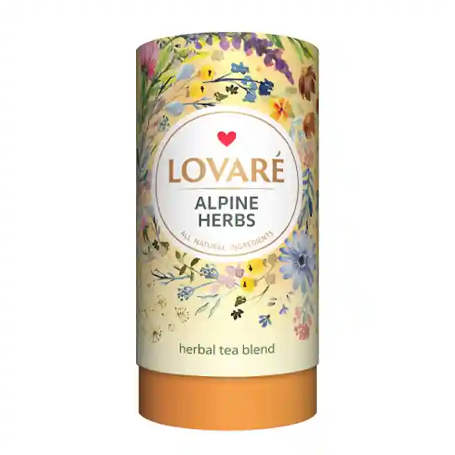 Чай LOVARE Alpine Herbs 80 гр заварной, цветочно-фруктовый (лемонграсс, апельсин)
