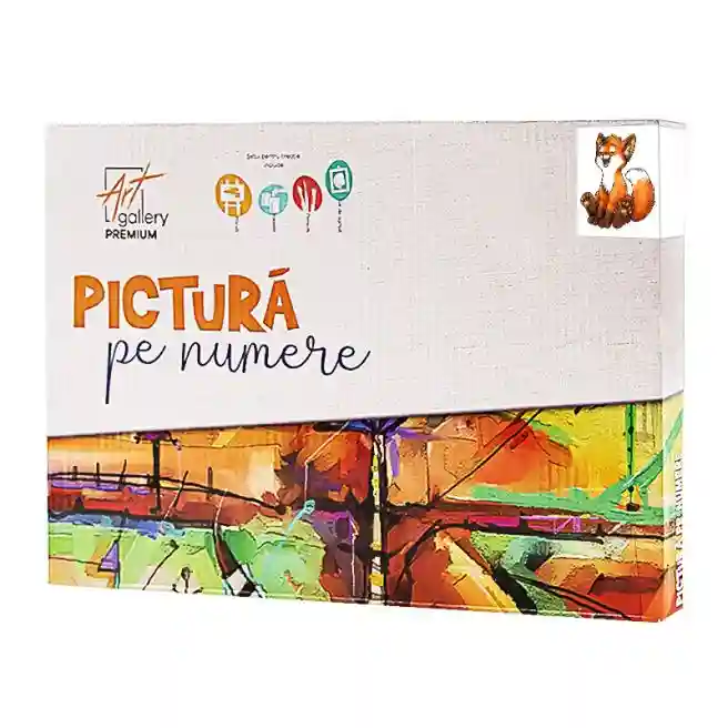Веселый лис 20x30 см, картина по номерам