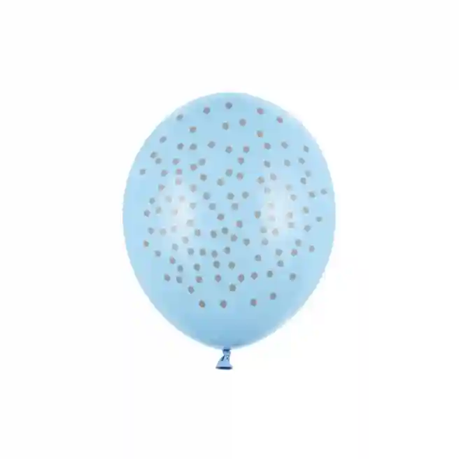 Balon 30 cm, Buline, pastel albastru