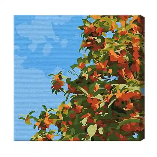 Pomul cu portocali 20x20 cm, pictură pe numere