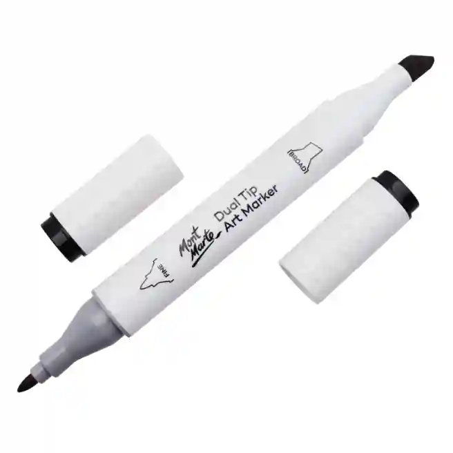 Art marker vârf dublu - Black, GY8