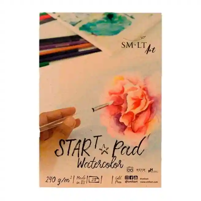 SMLT Скетчбук для акварели А5 START 20л, 240 г