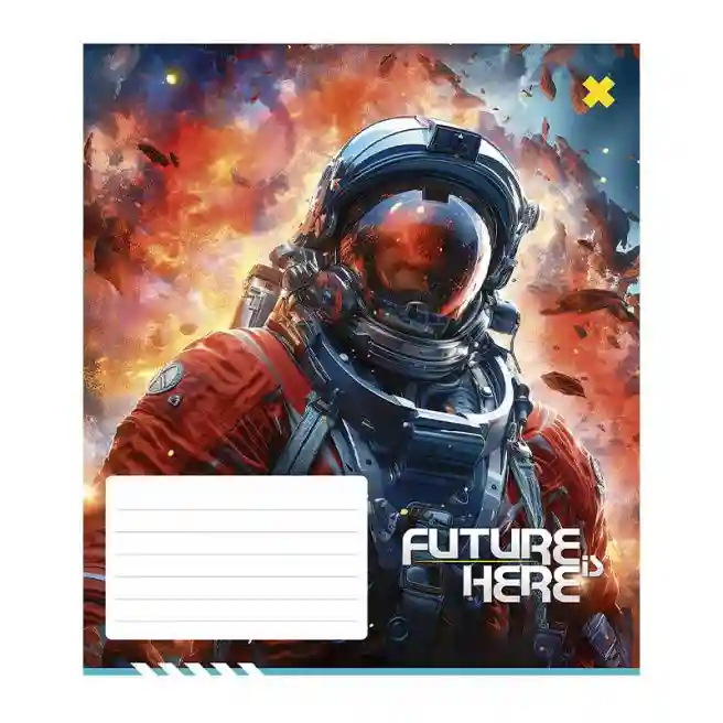 Тетрадь 24 листа, клетка, Школярик Future here