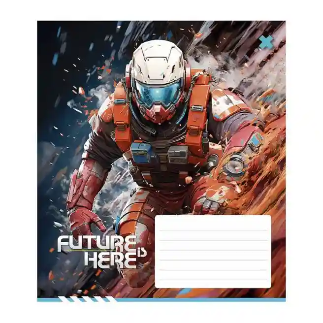 Тетрадь 24 листа, клетка, Школярик Future here