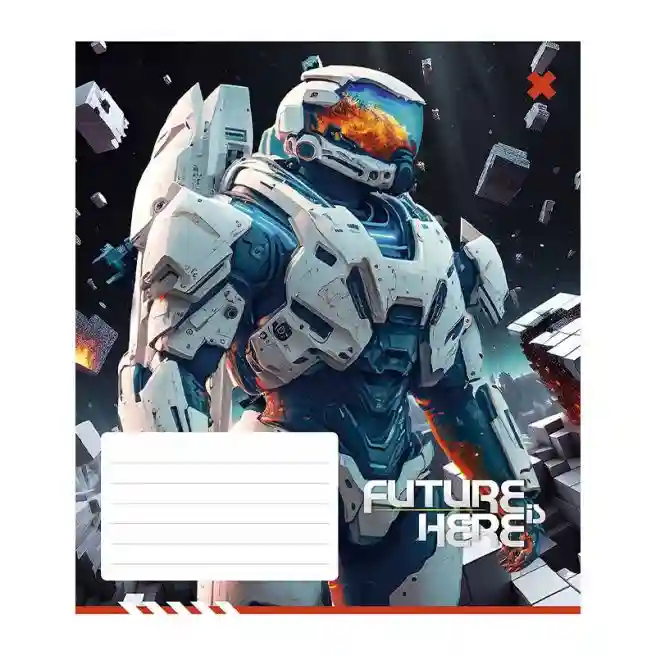 Тетрадь 24 листа, клетка, Школярик Future here