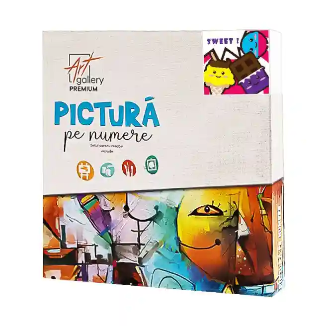 Dulciuri 20x20 cm, pictură pe numere