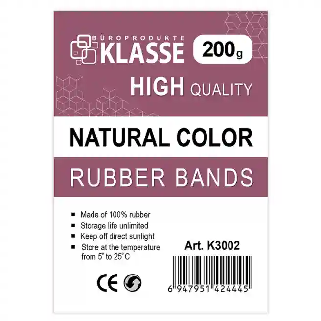 Elastice din cauciuc KLASSE, 200 gr