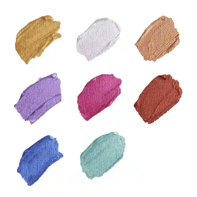 Set de vopsea Metallic acril 18 ml 8 bucăți
