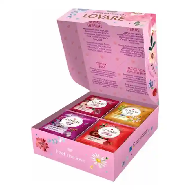 Чай LOVARE Flower Tea Assorted 32 пак, травяной-цветочный (асорти)
