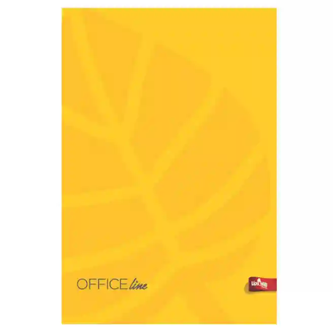 Тетрадь A4 192 л. клетка Mar Mar Office твердая обложка желтая