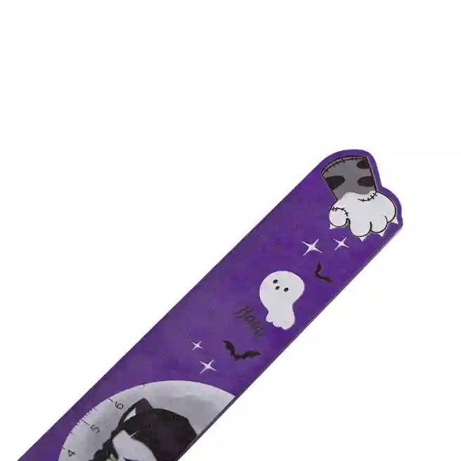 Riglă pentru copii MESHU "Cats day" lemn, 15 cm, în sortiment