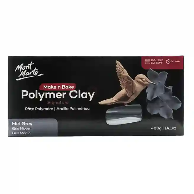 Argilă polimerică pentru copt 400 g Mid Grey