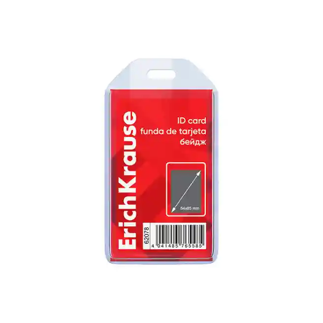 Ecuson vertical ErichKrause 54х90 mm, transparent