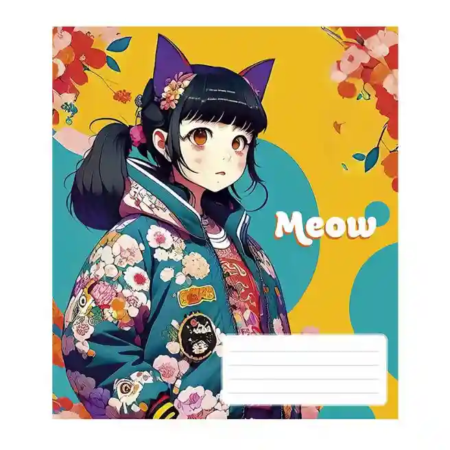 Caiet 48 foi, linie, Star Kawaii