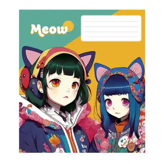 Caiet 48 foi, linie, Star Kawaii