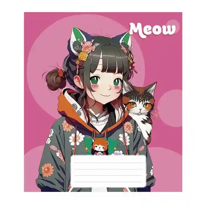 Caiet 48 foi, linie, Star Kawaii