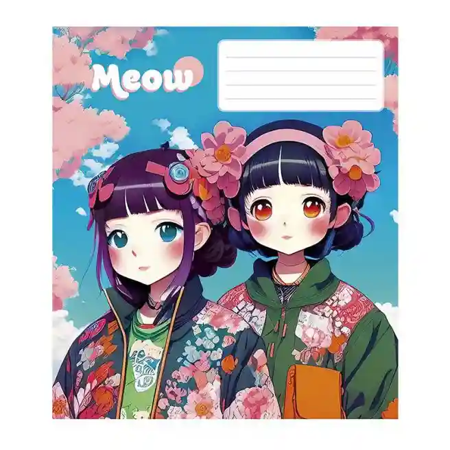 Caiet 48 foi, linie, Star Kawaii