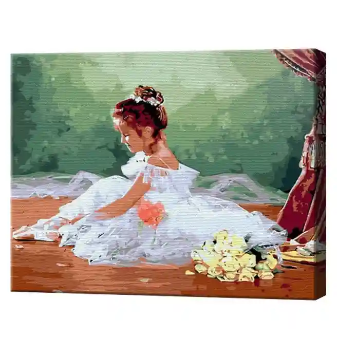 Юная балерина, 40x50 см, картина по номерам