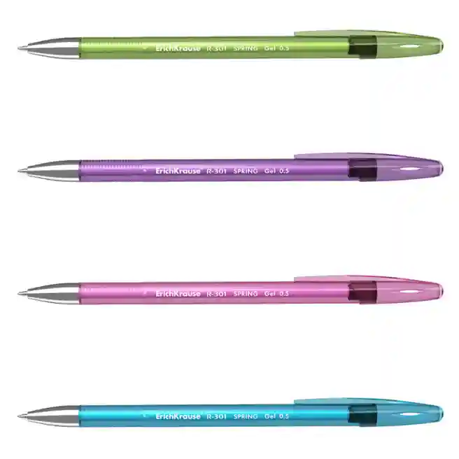 Pix cu gel ErichKrause 0,5 mm R-301 Spring negru