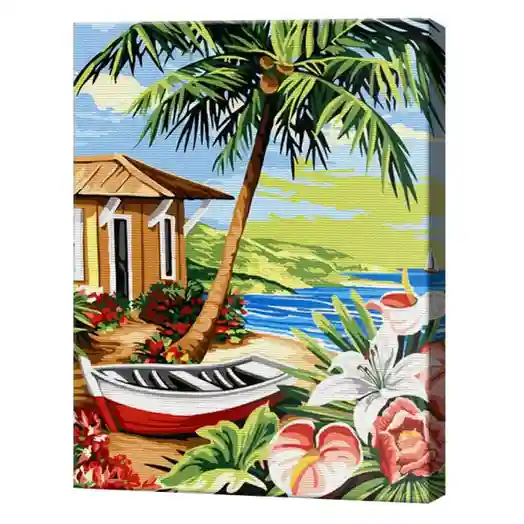 Vacanță exotică, 40x50 cm, pictură pe numere