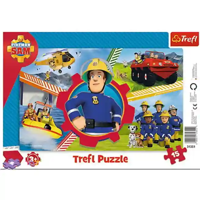 TF Puzzle "15 Frame" - Fireman Sams Day / Prism A&D Fireman Sam, cod 46367