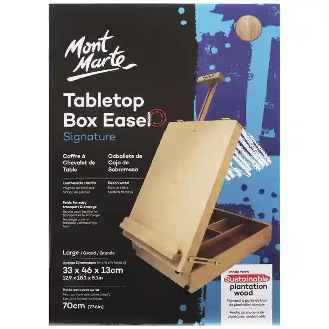 Șevalet de masă cu sertar pentru depozitare, 46х33х13 cm (70cm)