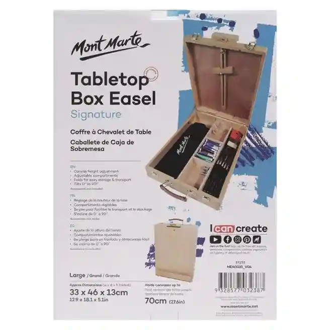 Șevalet de masă cu sertar pentru depozitare, 46х33х13 cm (70cm)