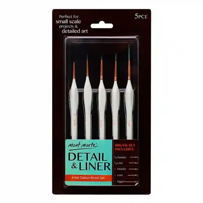 Set de periuțe Detail & Liner 5 bucăți